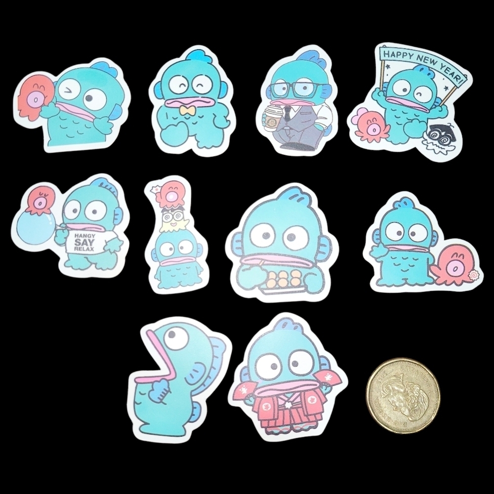 3/$20 10pcs Brand New Waterproof Hangyodon Stickers #2
